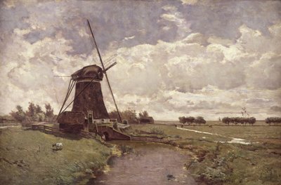 Windmill at Leidschendam by Paul Joseph Constantin Gabriel